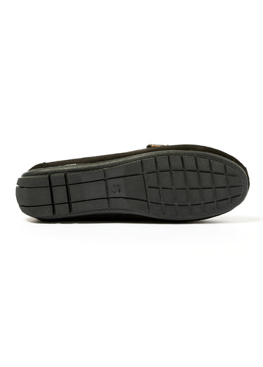 Mocassins aspect daim Noir