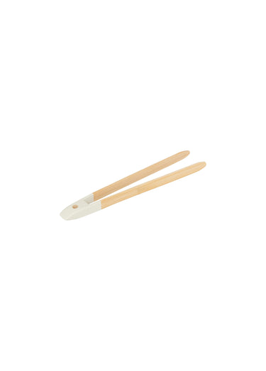 Pot acier inox + 4 ustensiles en bambou Creme
