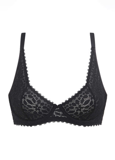 soutien-gorge fleuri armatures, DAILY DENTELLE Noir