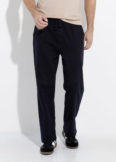 Pantalon élastiqué confort style casual Marine