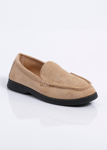 Mocassins plats essentiels en suédine Beige