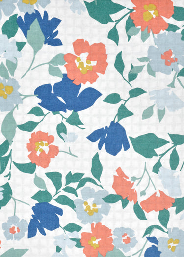 Parure de lit 3 pièces avec housse de couette, fleurettes Blanc