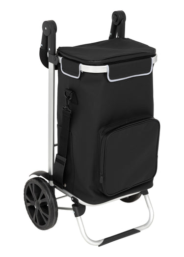 Chariot de courses isotherme en alu Noir