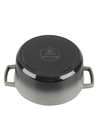 Cocotte fonte ronde 25cm, Masseiron 2A Gris