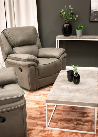 Fauteuil relax inclinable confort 2G Gris/Noir
