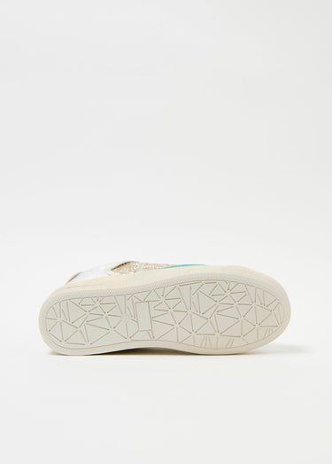 Baskets multi matière léopard paillettes Leopard