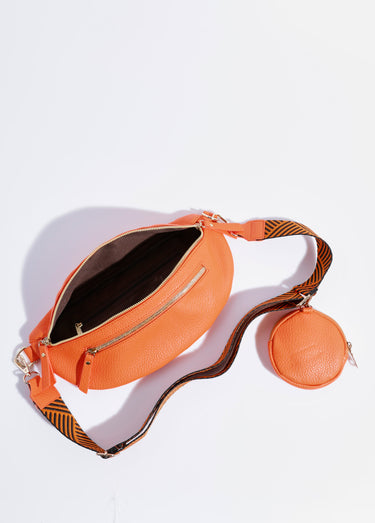 Sac banane fantaisie + porte-monnaie Orange