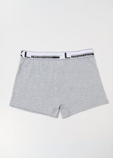 Boxer avec ceinture élastiquée, logo Gris
