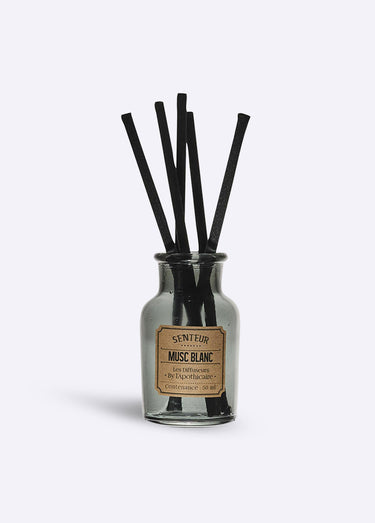 Diffuseur d'intérieur 50ml + tiges Musc blanc