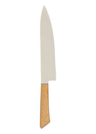 Bloc 4 couteaux + ciseaux, inox / bambou Creme
