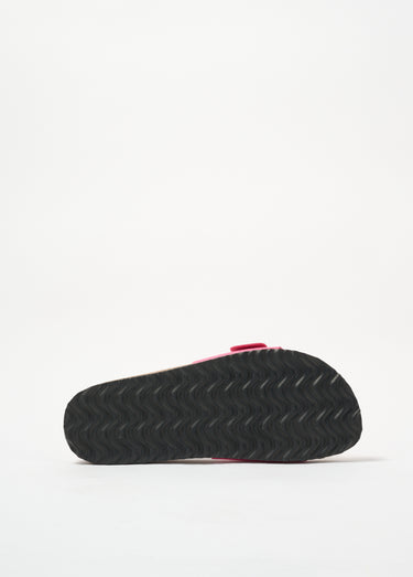 Mules bride et semelle confortable Fuchsia
