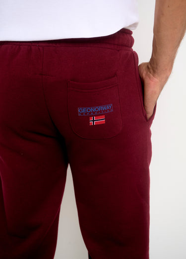 Pantalon de jogging molleton pour homme Bordeaux