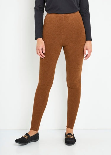 Legging long ceinture élastiqué maille chaude Ecureuil