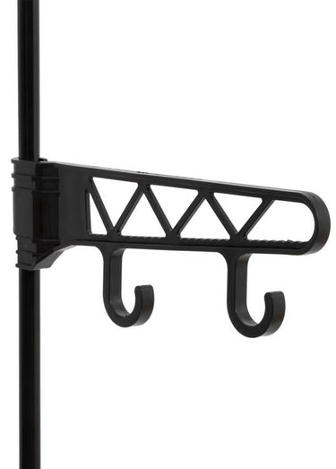 Portant à vêtements 4 niveaux en métal Noir