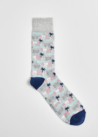 Paire de chaussettes licence Miami Vice Gris/Marine