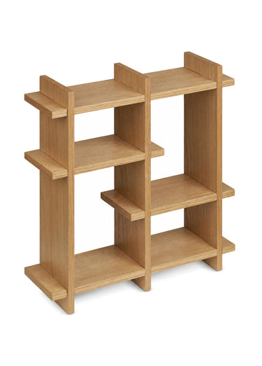 Etagère 6 tablettes chêne plaqué OLSBERG Naturel