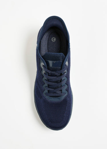 Baskets confort en mesh avec lacets Marine