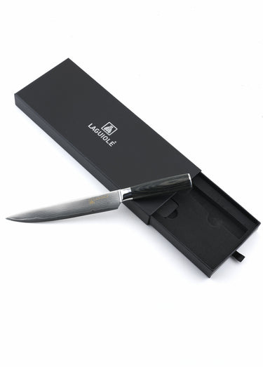 Couteau à trancher acier 32,5cm Damarus Noir