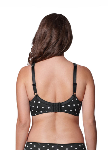 Soutien-gorge coton à pois, sans armatures Imprime