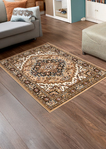 Tapis décoratif imprimé Beige