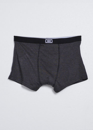 Boxers assortis unis et rayés en coton Raye Noir