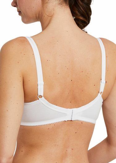 Soutien-gorge avec armatures coton extensible Blanc