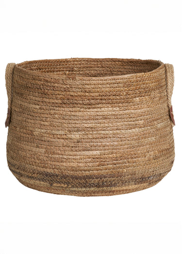 Paniers de rangement avec anses en corde Naturel
