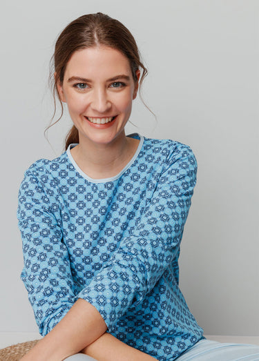 Haut de pyjama manches longues Imprime