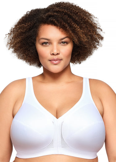 Soutien-gorge MagicLift Grandes Tailles Aide à la Posture, Fermeture Frontale, Sans Armatures n°1265 Blanc