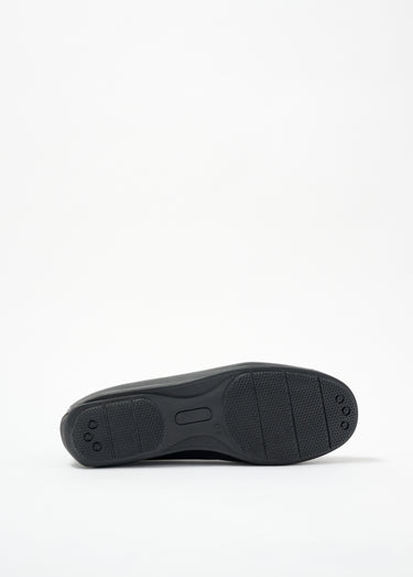 Ballerines souples en cuir largeur confort Noir