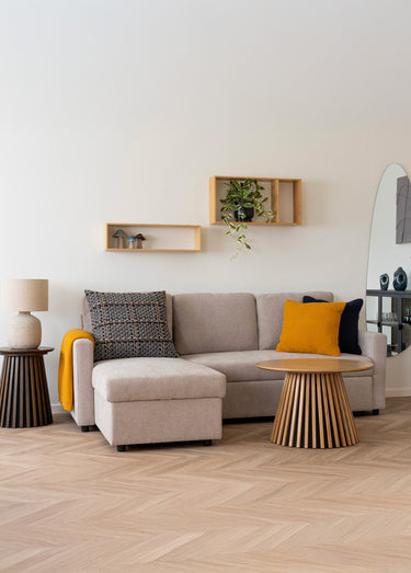Table basse en chêne, pied design Chêne