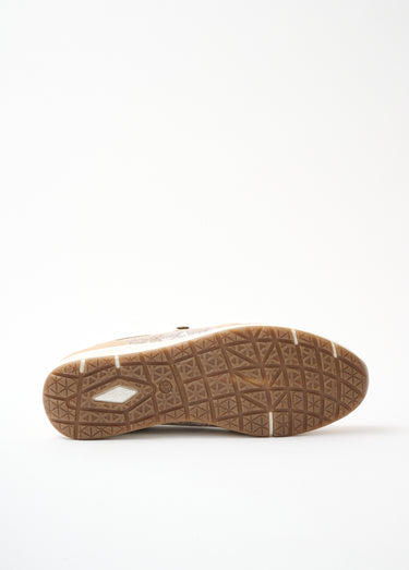 Mocassins largeur confort zippés cuir Beige