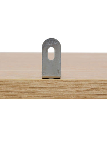 Module 3 cases avec décor bois rainuré Marron
