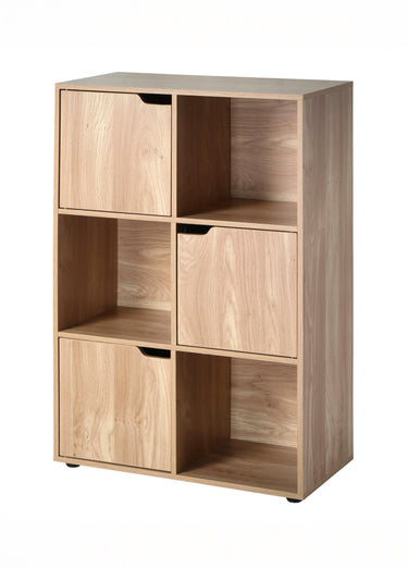 MODU Meuble rangement 6 cases + 3 portes Marron