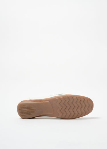 Mocassins détail métal semelle antidérapante Blanc