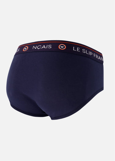 Slip en coton avec ceinture élastiquée Marine