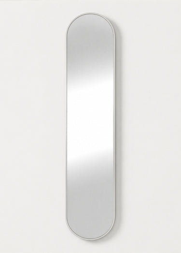Miroir ovale contour argenté HENNETVED Argent