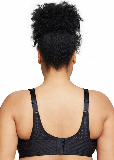 Soutien-gorge Sport contrôle réglable Noir Uni