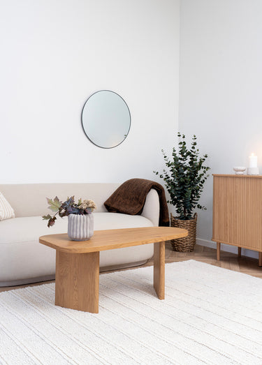 Table basse forme organique aspect naturel Naturel