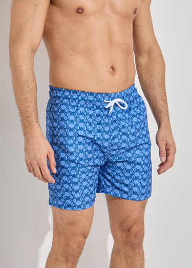 Short de bain imprimé fantaisie crabe Imprimé marine