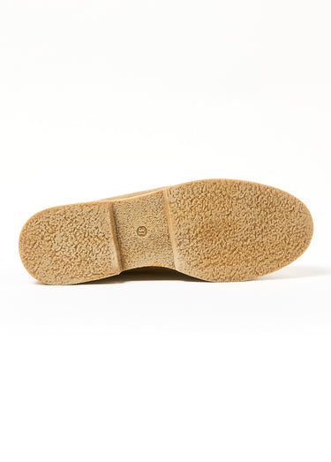 Mocassins fourrés semelle aspect crêpe Taupe