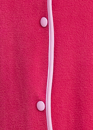 Robe de chambre brodée ligne courte Framboise