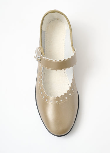 Sandales babies cuir largeur confort Bronze