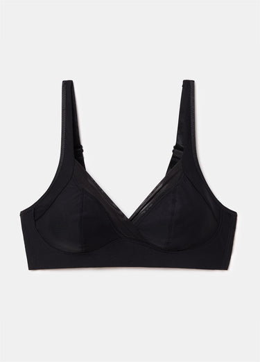 Soutien-gorge sans armatures microfibre Noir