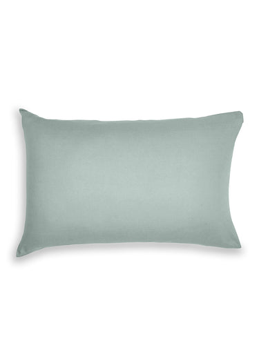 Taie d'oreiller coton unie Celadon