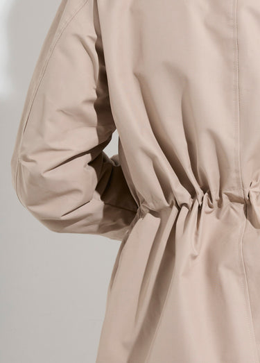 Parka déperlante intérieur fourrure Beige