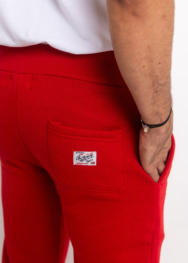 Pantalon de jogging avec logos Rouge