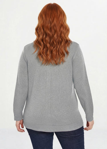 Gilet boutonné manches longues Argent