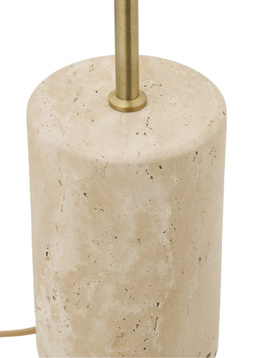 Lampadaire marbre base métal SHEFFIELD Beige
