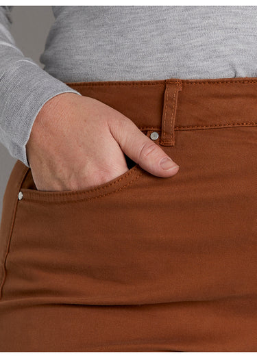 Pantalon droit 5 poches coton stretch Ecureuil